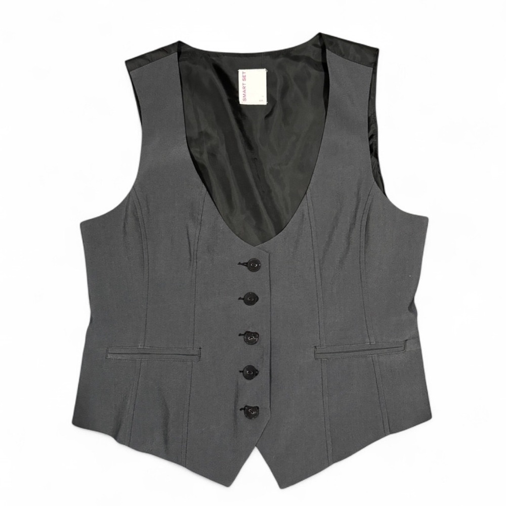 Smart Set Dark Gray Sleeveless Vest
